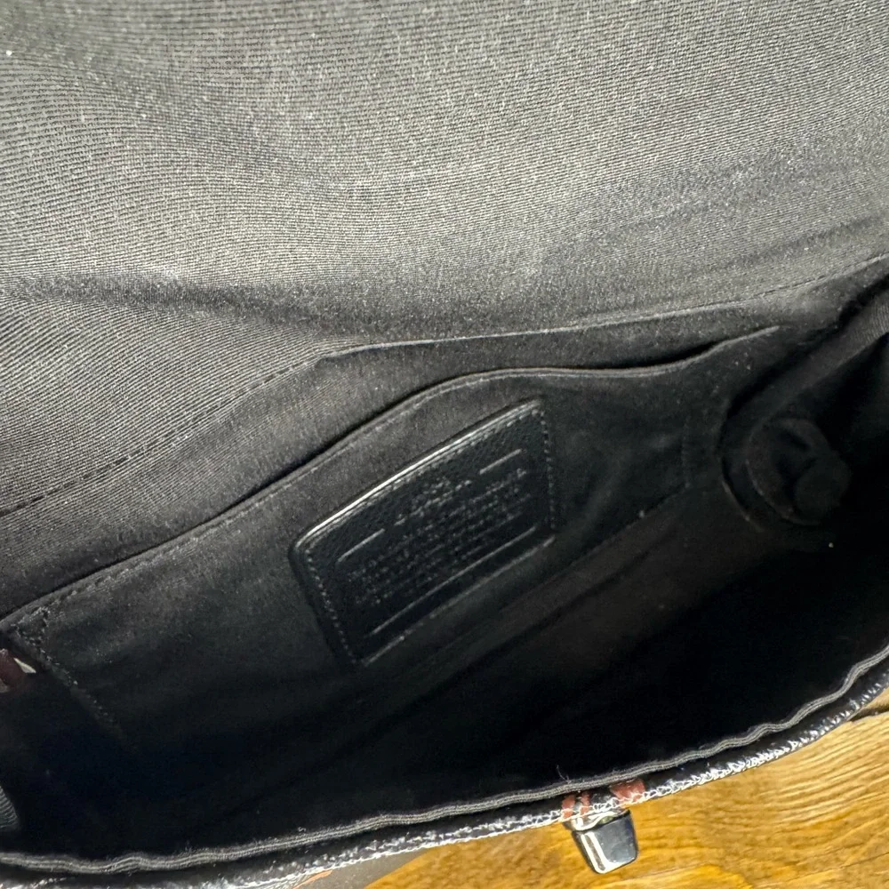 EUC COACH STAR CANYON Black shoulder bag/missing strap - Picture 6 of 7